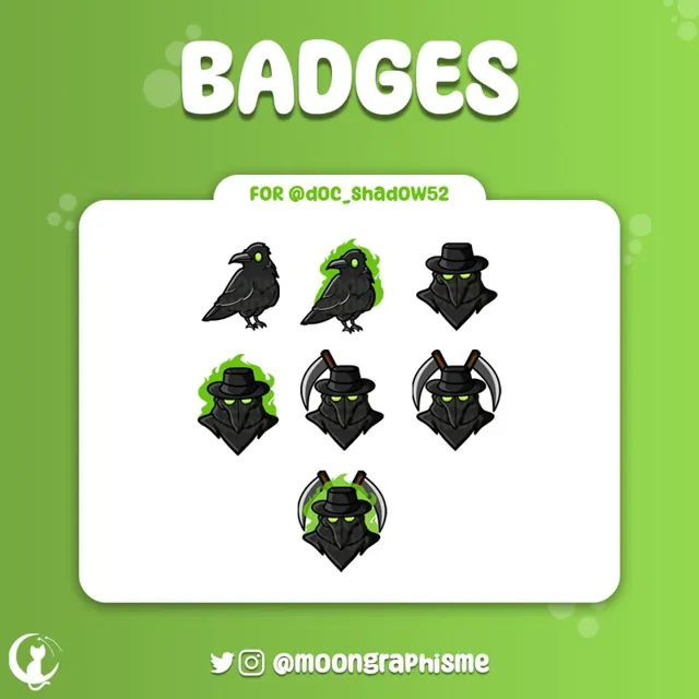 Planche de badges Twitch : Badges Doc