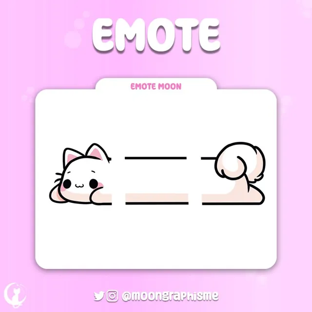 Emote kawaii créée pour Moon.